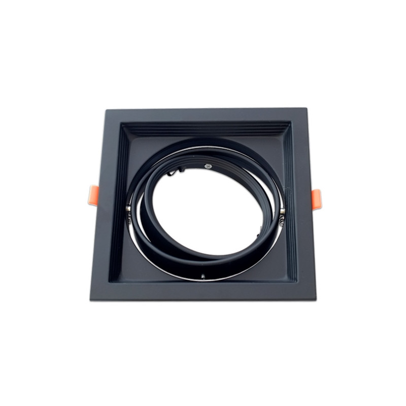 Moldura ajustável para AR111 negro