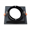 Moldura ajustável para AR111 negro