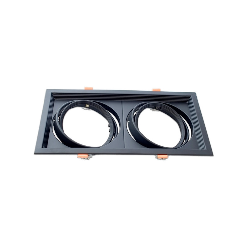 Marco orientable para AR111 color blanco