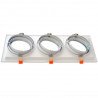 Marco orientable doble para AR111 color blanco