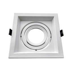 Marco orientable para AR111 color blanco