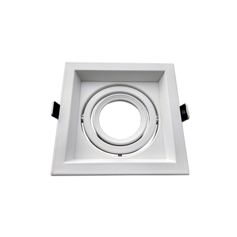Marco orientable para AR111 color blanco