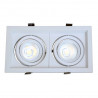 Marco orientable para AR111 color blanco