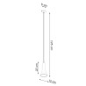 Pendant lamp REA 1 concrete