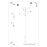 Pendant lamp REA 1 concrete