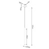 Lampe suspendue PASTELO 1 bois
