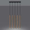 Lampe suspendue PASTELO 5L bois