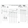 Lampe suspendue PASTELO 5L bois