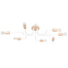 Lustre TIMBO 8 blanc