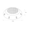 Lumière de piscine 18W RGB