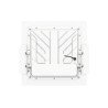 Foco LED ATEX 100W para superfície/encastrado especial para postos de abastecimento