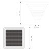 Lampe de rue villa solaire 10W square