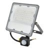 50W flat LED floodlight IP66 with motion sensor