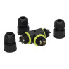 Conector T estanque 3x1,5mm² IP68