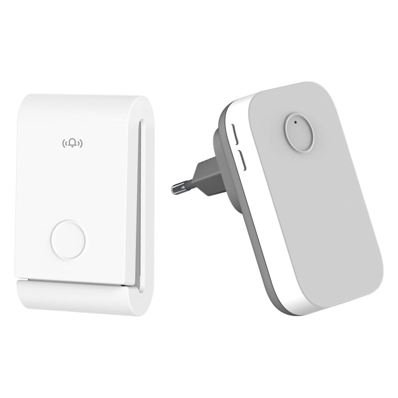 Timbre simple inalámbrico autoalimentado
