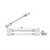 Cabo de ligação duplo de 20 cm para barras LED T5