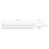 40W 120cm linkable linear LED light