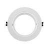 Anneau orientable rond en PC pour lampes AR111