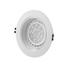 Round adjustable PC ring for AR111 lamps
