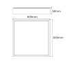 Cadre en aluminium argenté pour panneau 60x60