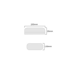 Candeeiro de teto LED oval de 24W IP65