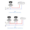 Capteur de mouvement de surface 180º IP65
