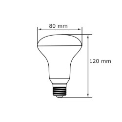 Bombilla R80 12W