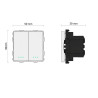 Interrupteur double simple 10A