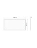 Painel led 60x120 moldura branca