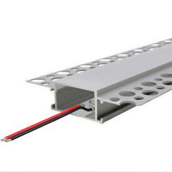 Perfil Aluminio Empotrable para Escayola / Pladur para Tira LED hasta 20mm