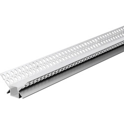 Profilé Aluminium d'Angle Encastrable Placo/Plâtre