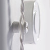 Porcelain insulator for braided wire