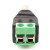 Conector DC Jack Macho com Bornes de Parafuso