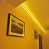 Perfil angular aluminio tira led 2m negro