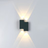 Aluminium wall light LED 4W IP65 black colour