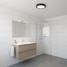 Plafonnier LED rond 18W NOIR