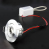 Downlight led mini 3W 12V/24V couleur argent