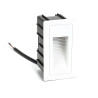 Outdoor Recessed Vertical LED Step Light 3W 57x103mm white