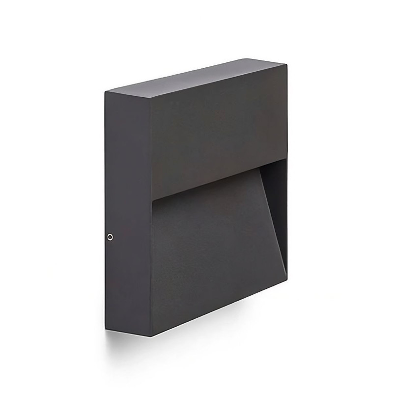 Baliza LED Exterior 3W Superficie Pared Cuadrada - Serie Zero