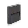 Baliza LED Exterior 3W Superficie Pared Cuadrada - Serie Zero