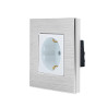 Brushed Aluminium Frame 1 Gang