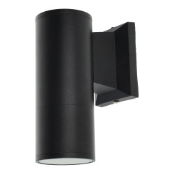 Aplique Aluminio 1XGU10 Negro IP54