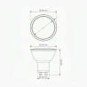 Lâmpada dicróica LED 7W GU10 eco series