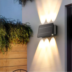 Bidirectional Solar LED Wall Light 6 LEDs 3CCT IP65
