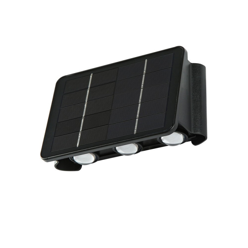 Applique Solaire LED Bidirectionnelle 6 LEDs IP65