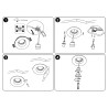 Encastreable en plâtre Ø 100 mm pour ampoule GU10