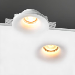 Anel de downlight para integração em gesso, Ø 130 mm, para lâmpada GU10