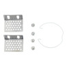 Ø130mm plasterboard recessed downlight ring for GU10 bulbs
