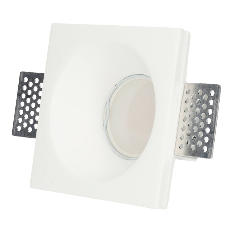 Aro Downlight Integración Escayola/Pladur 100x100mm para Bombilla GU10