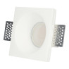 100x100mm plasterboard recessed downlight ring for GU10 bulbs